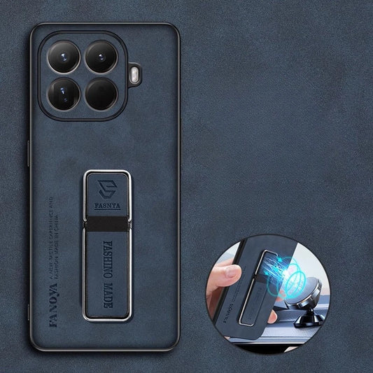 For Xiaomi 15T Pro 15 T Skinsheep Matte Leather Armor Phone Case for Xiaomi Mi 15Tpro Magnetic Holder Camera Protection Cover