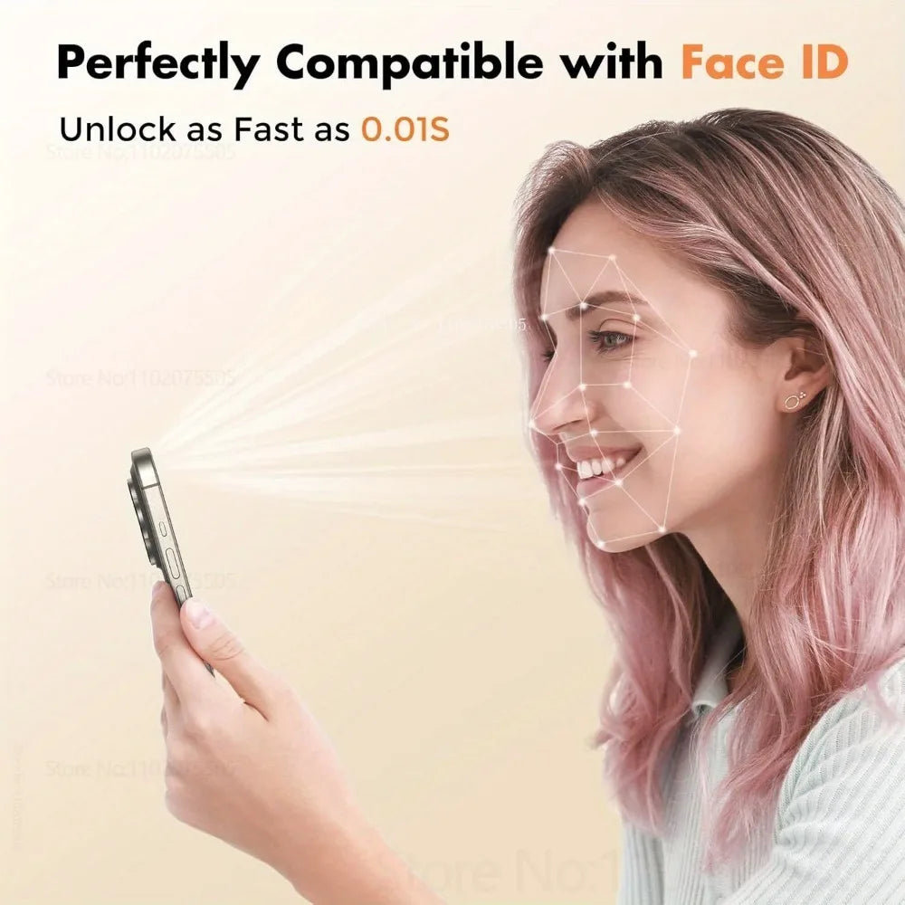 4Pcs Full Cover Screen Protector for IPhone 17 Promax 14 15 Plus 12 13 Promax HD Tempered Glass for IPhone 17 Air 16E 16 Promax