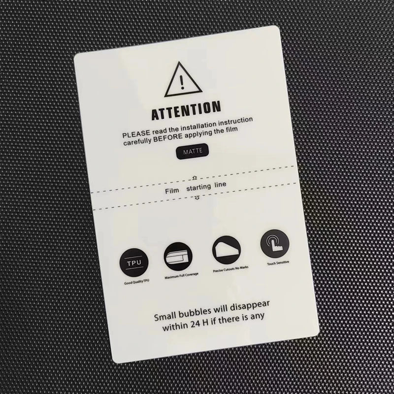 50PCS HD MATTE Privacy Frosted Protection Flexible Hydrogel Film For Mobile Phone TPU Screen Protective Film For Cutting Machine