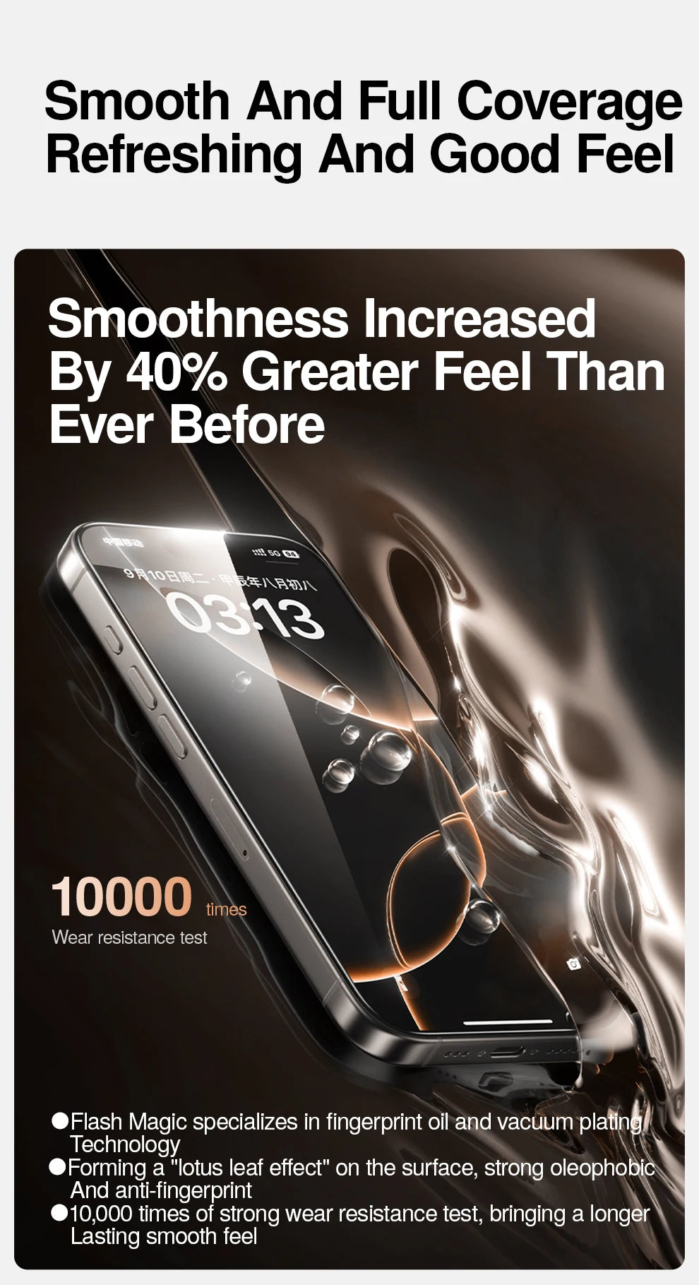 SmartDevil Screen Protector for iPhone 17 Pro Max 17 Pro 16 15 14 Dust-free Box HD Clear Temperd Glass Film Anti-fingerprint