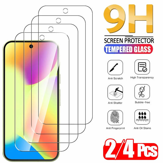 9H Screen Protector for Google Pixel 9 10 Pro XL Tempered Glass Pixel 10 Pro Phone Film Pixel 9 Pro XL Fingerprint Unlock Hd Glass