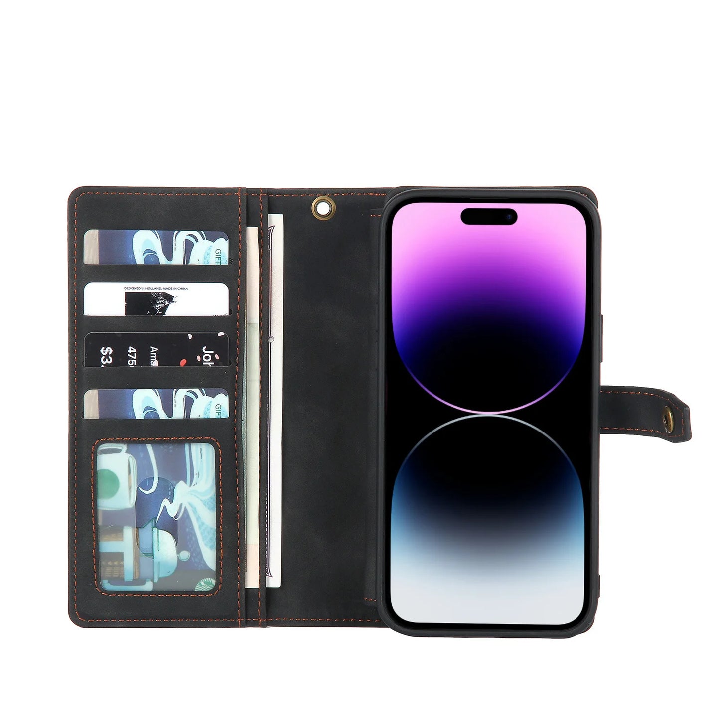 Detachable Magnetic Leather Case For Samsung Galaxy A73 A71 A54 A53 A52 A51 A34 A33 A15 A55 A35 Zipper Wallet Cards Holder Cover