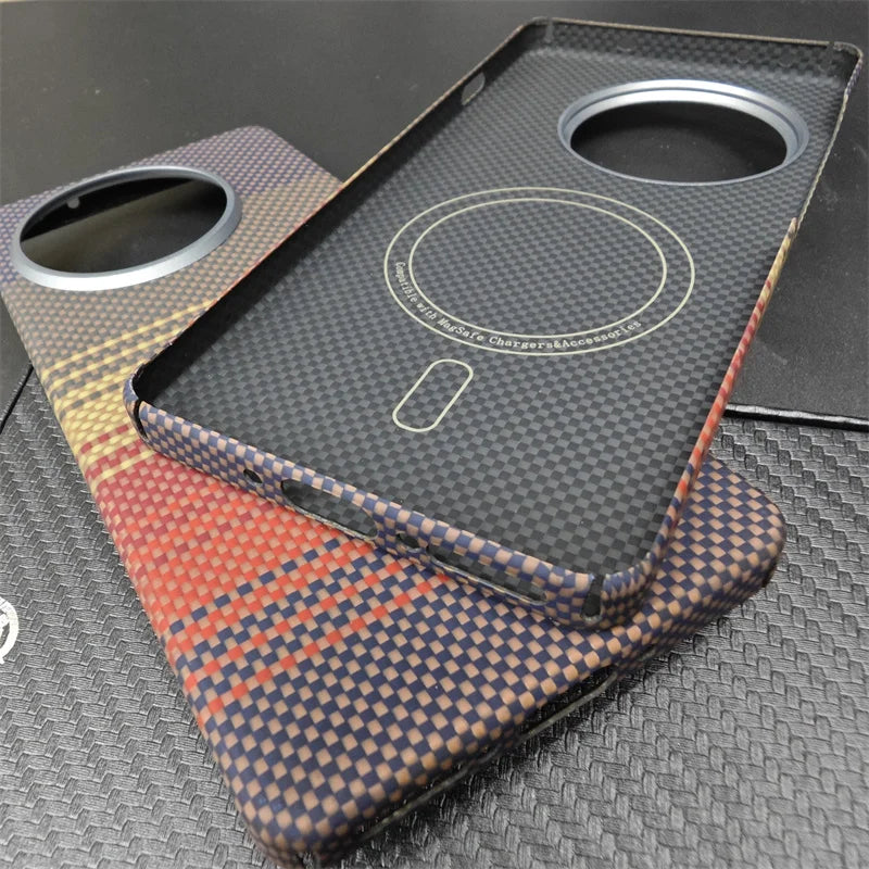 Carbon Fiber Case For OnePlus 13R Pro /13R /ACE5 / ACE 5Pro Aramid Fiber Cover Protective Cover Ultra-thin Hard Shell