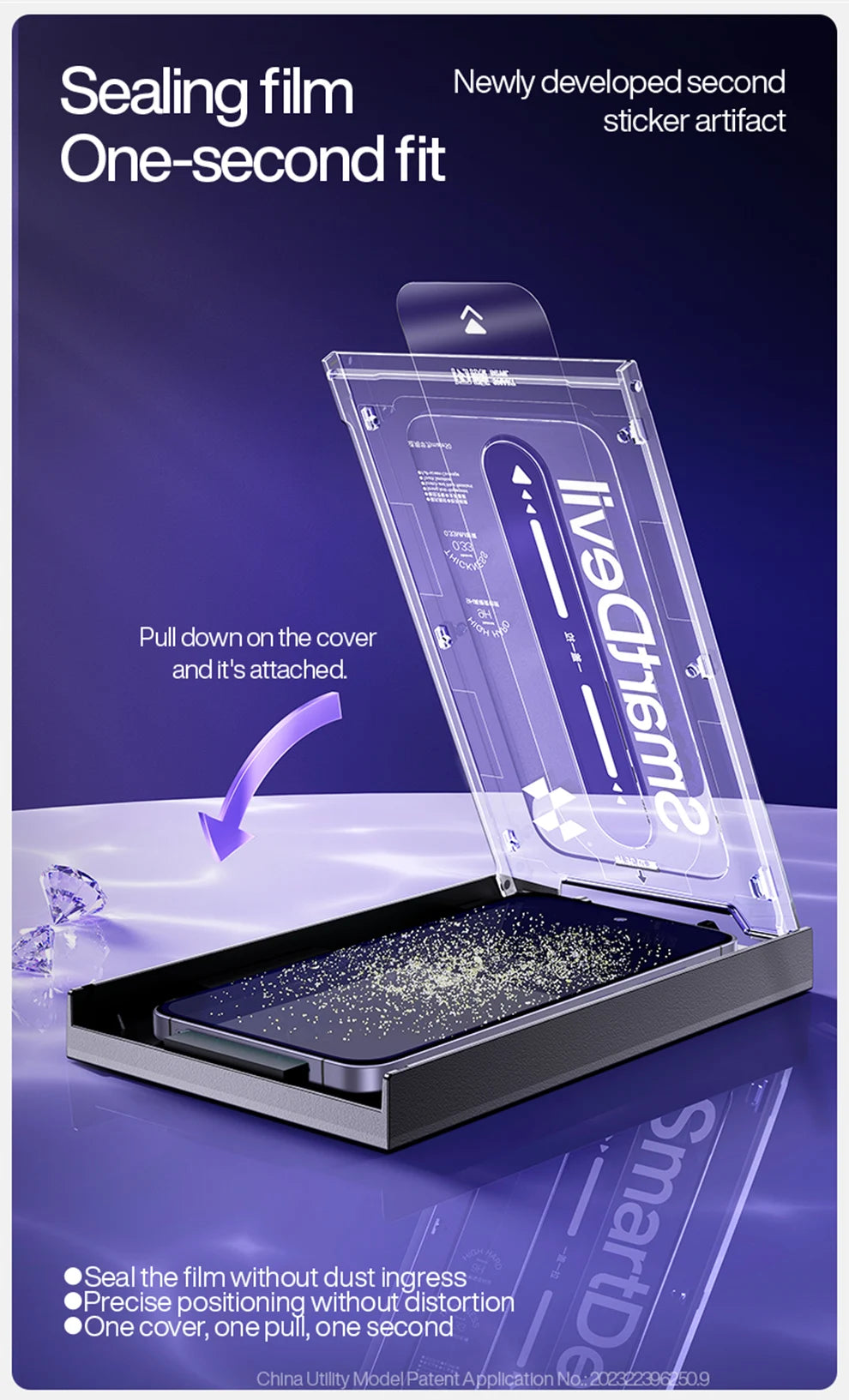 SmartDevil Dust-free Tempered Glass Film for Samsung S25 Ultra HD Clear Screen Protector for Samsung S25 S24 Anti-fingerprint