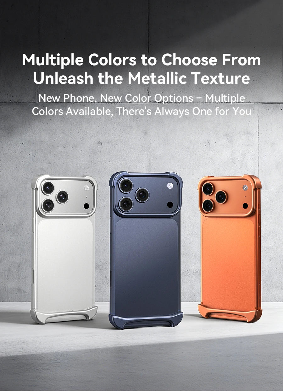 Arc Case Luxury Aluminum Metal Bumper Phone Pulse Case For IPhone 17 Pro Max 17 Air Pro Unique Design High-strength Phone Cover