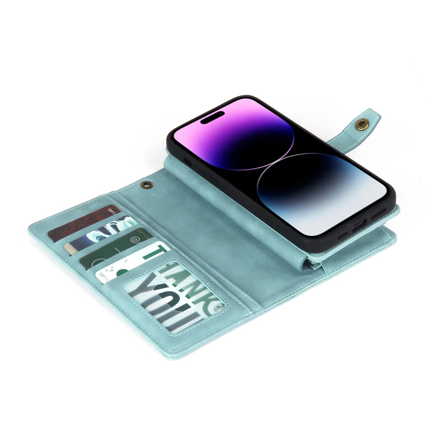 Detachable Magnetic Leather Case For Samsung Galaxy A73 A71 A54 A53 A52 A51 A34 A33 A15 A55 A35 Zipper Wallet Cards Holder Cover