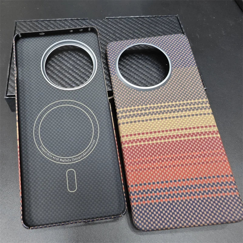 Carbon Fiber Case For OnePlus 13R Pro /13R /ACE5 / ACE 5Pro Aramid Fiber Cover Protective Cover Ultra-thin Hard Shell