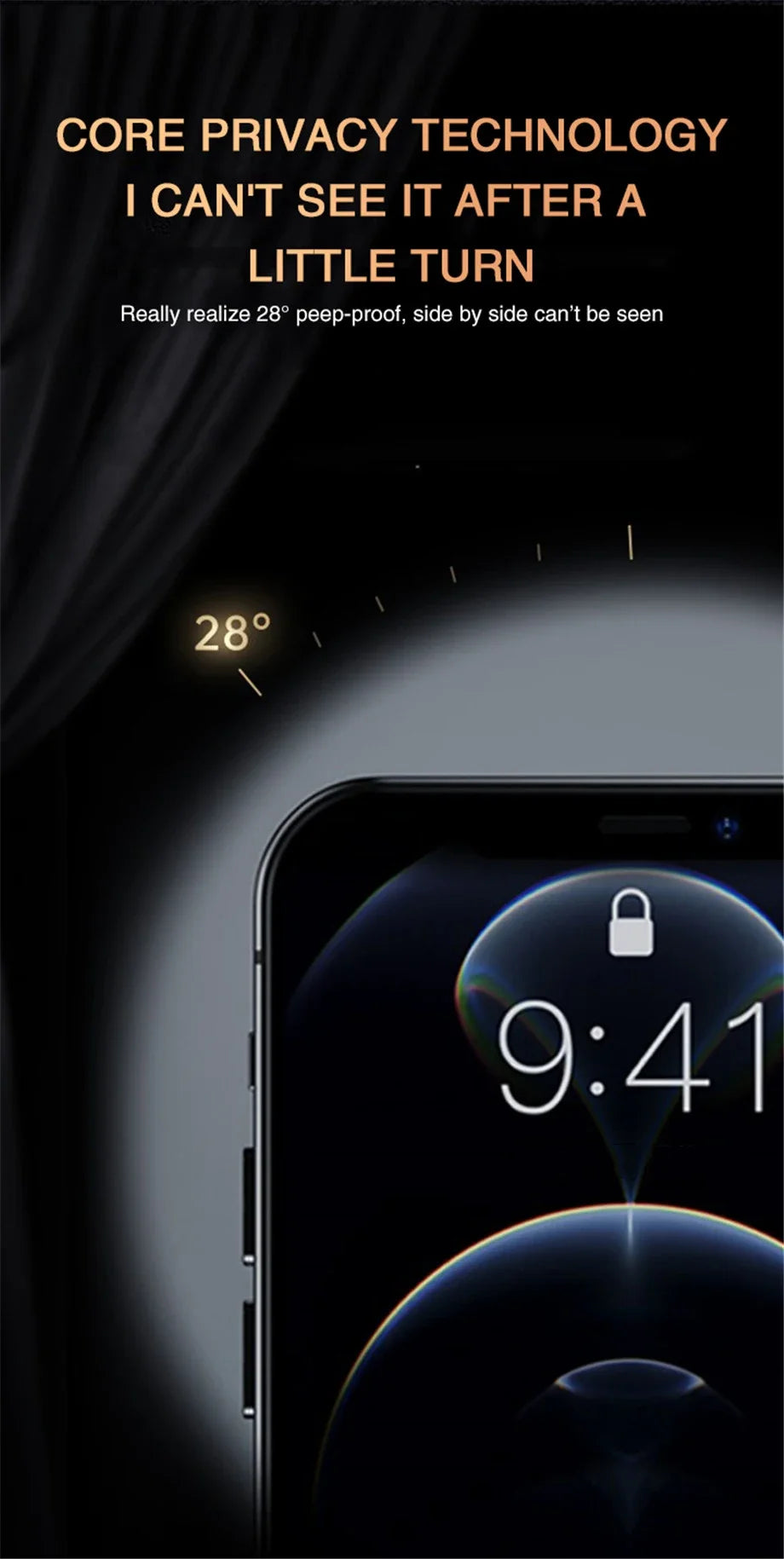 4Pcs Full Cover Anti Spy Screen Glass Protector Film For  iPhone 17 16 15 Pro Max 13 12 11 Pro Plus Tempered Glass Privacy