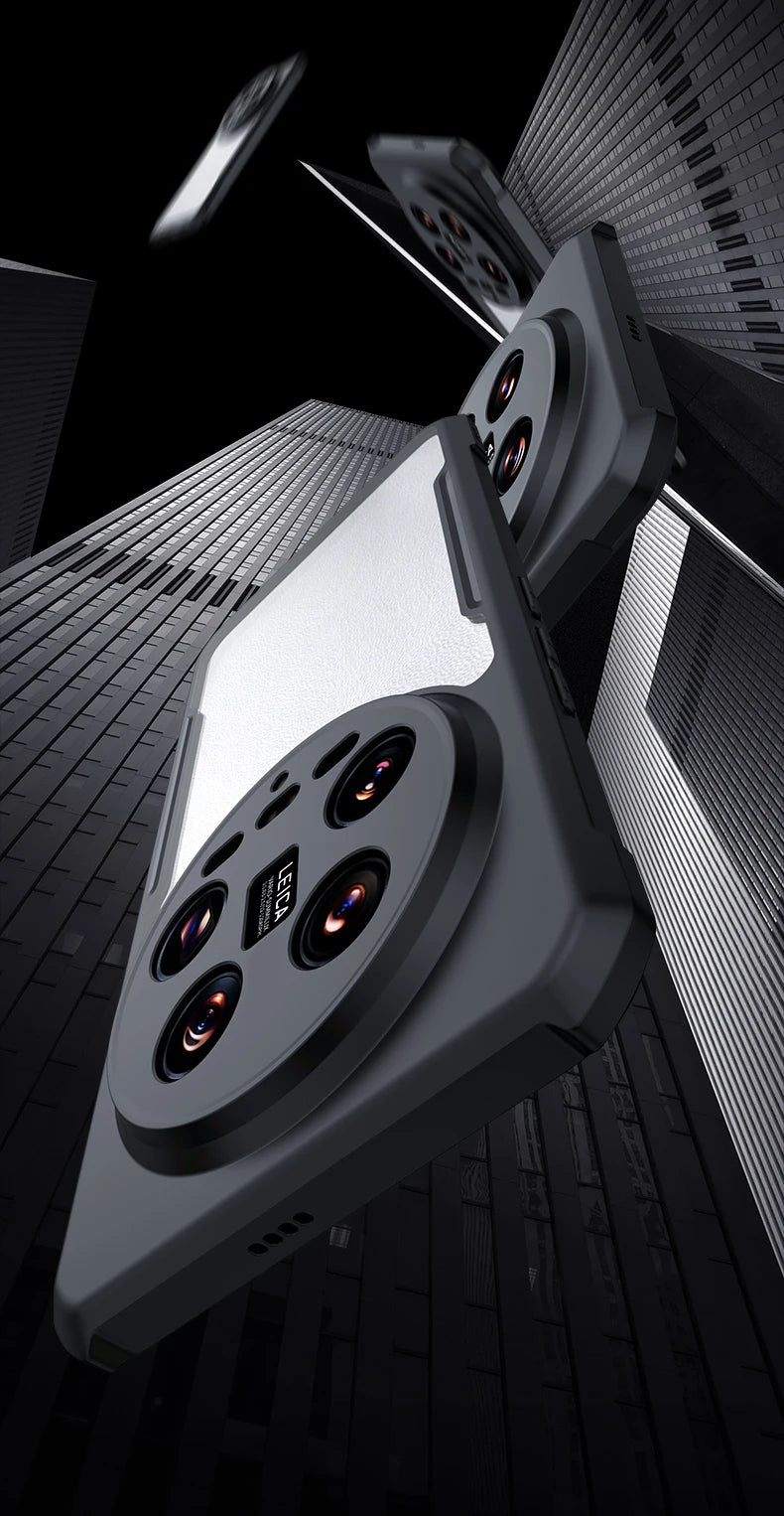 Xundd For Xiaomi 14 Ultra Case For Xiaomi Mi 14 Pro Phone Cases Transparent Back Cover Luxury Shockproof Bumper Protective Cases