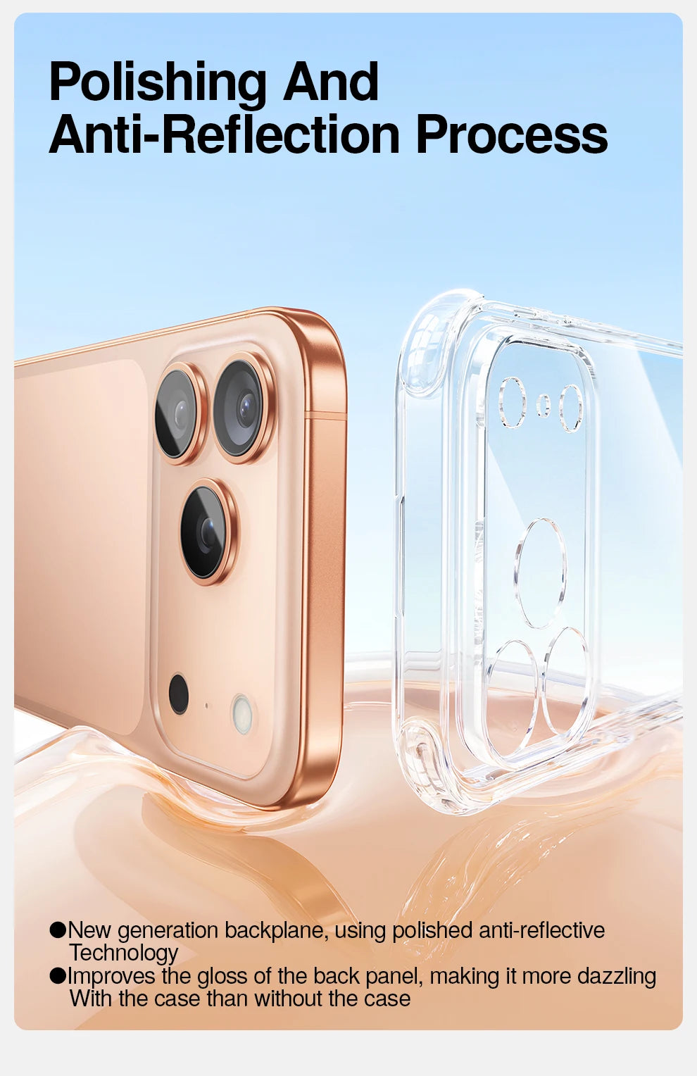 SmartDevil Transparent Phone Case for iPhone 17 Pro Max 17 Pro 16 Soft Back Cover Airbag Shell for iPhone Air Anti-drop