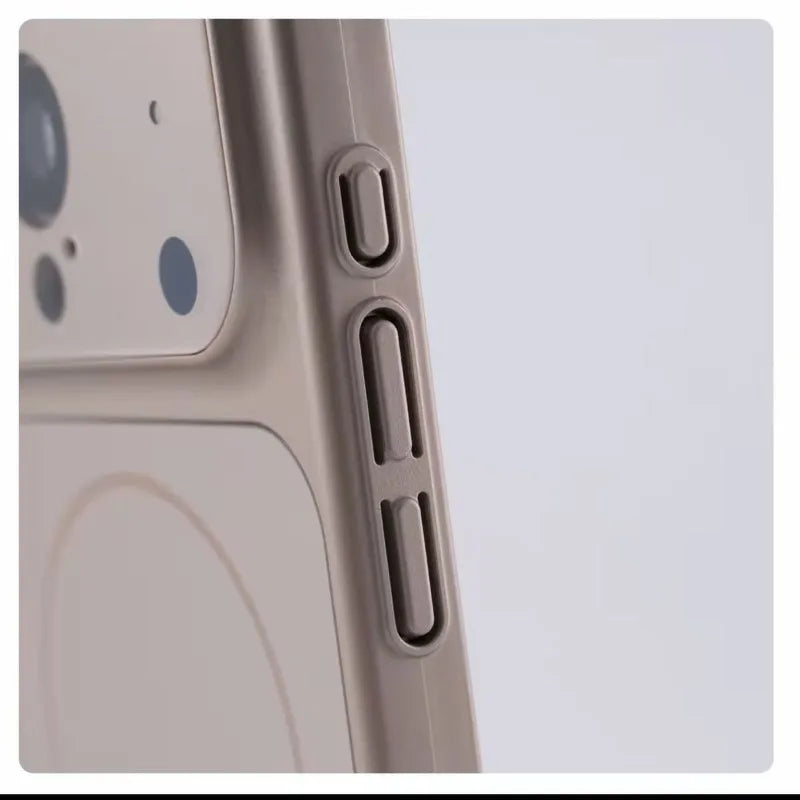 Original AG Nano Frosted Magsafe Phone Case For iPhone 17 Air 16 15 14 13 17 Pro Max Magnetic Wireless Charge  Protective cover