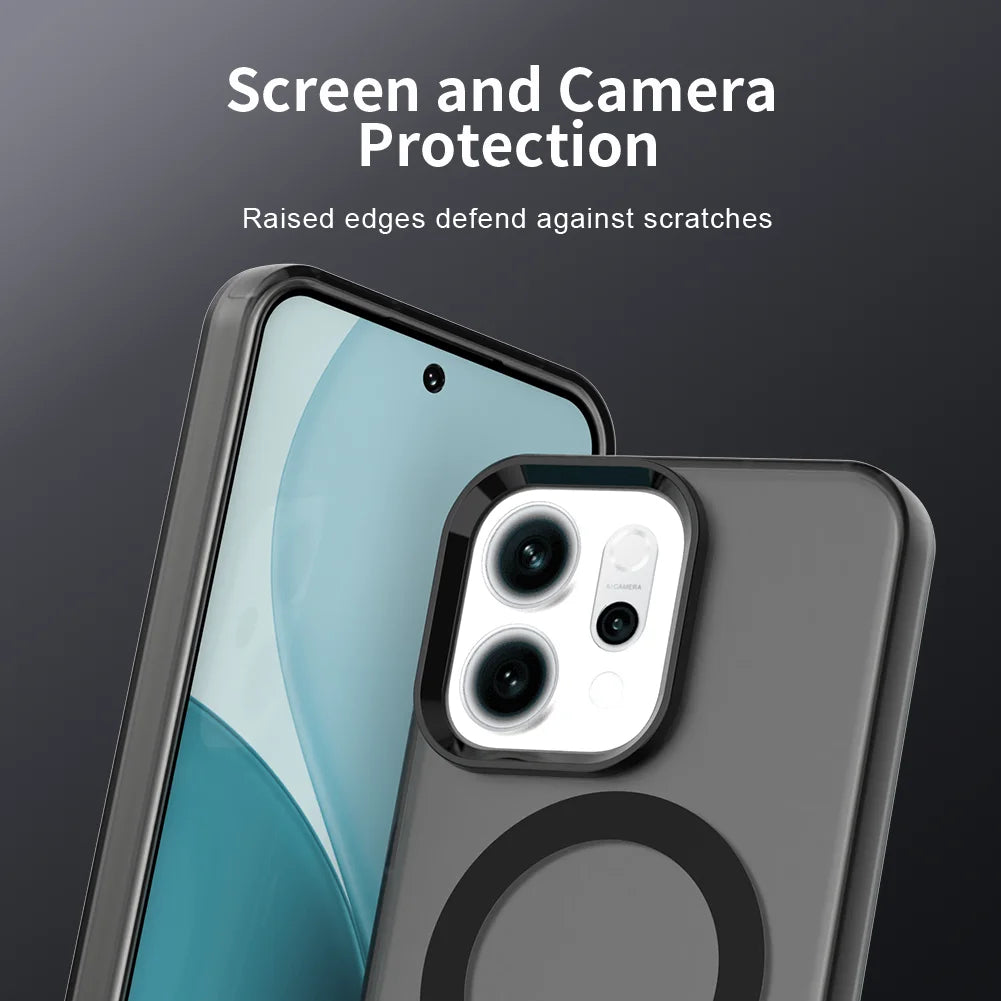 Magnetic Wireless Charging Case For OPPO Reno 14F 14 Pro Reno14 F 5G Cover Candy Colors Transparent Back Shell Fundas Coque