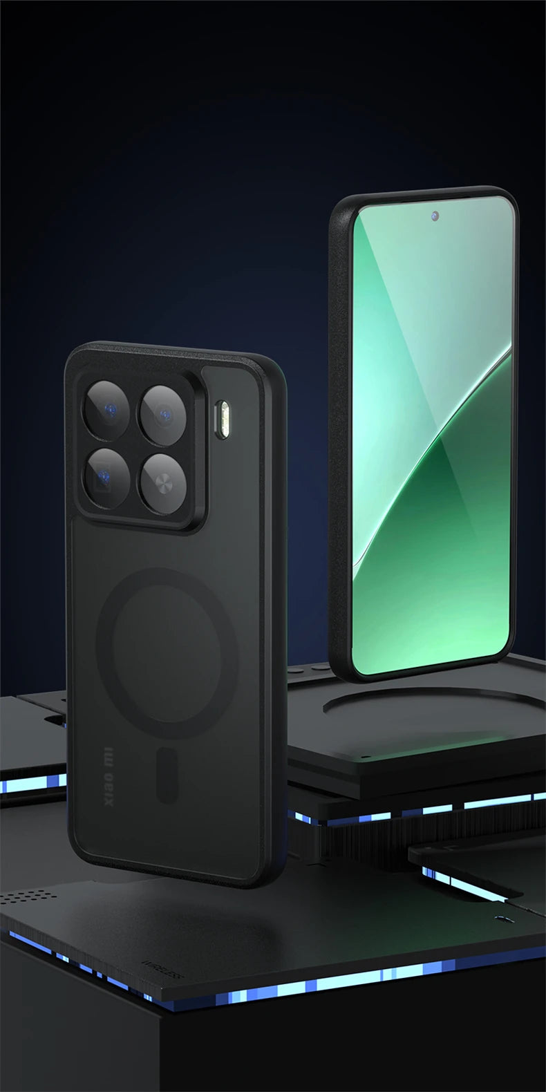 Magnetic Case For Xiaomi 15T Pro Mi 15 T 5G MagSafe Matte Transparent Phone Back Cover Hard PC Acrylic Shockproof Bumper