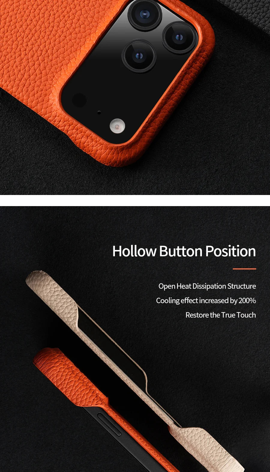 for Magsafe Case for iPhone 17 Air 15 16 Pro Max 17Pro Lychee Natural Cowhide Leather Magnetic Protector Luxury Phone Back Cover