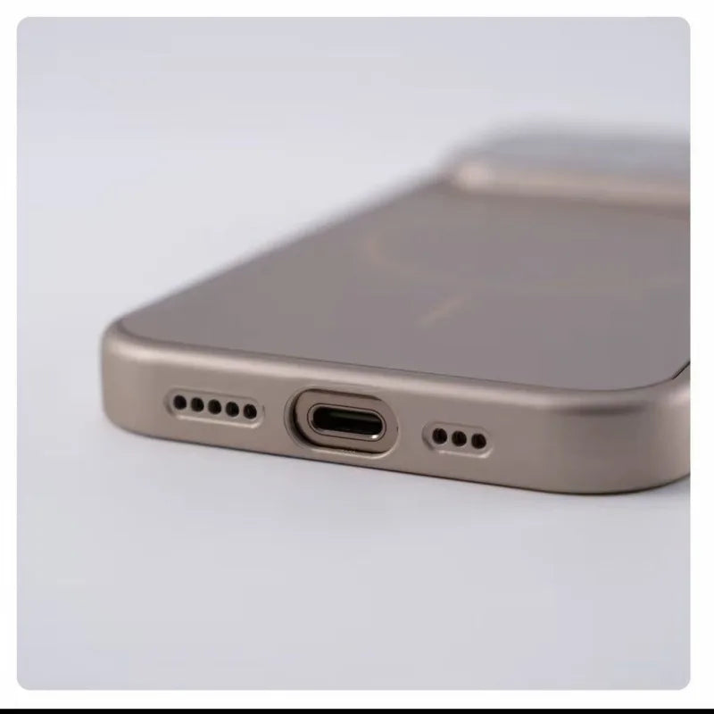 Original AG Nano Frosted Magsafe Phone Case For iPhone 17 Air 16 15 14 13 17 Pro Max Magnetic Wireless Charge  Protective cover