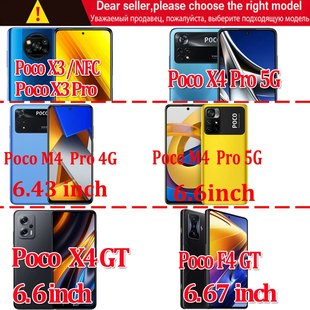 Film Poco X7 F6 X6 X5 X3 F5 Pro 5G Tempered Glass Poko F7 Ultra Camera Film Poco x7 Pro Screen Protector For Poco F7 Pro Glass