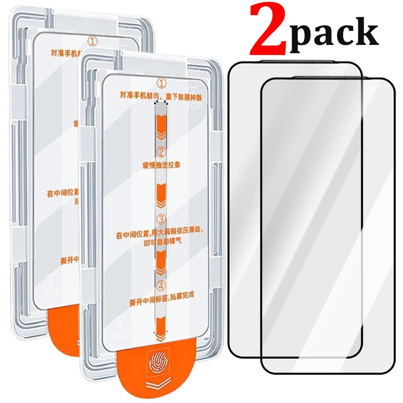1-3Pcs Dust Free Easy Installation Screen Protector For iPhone 17 Pro Max 17Air 17Pro 16Promax HD Clarity Tempered Glass Films