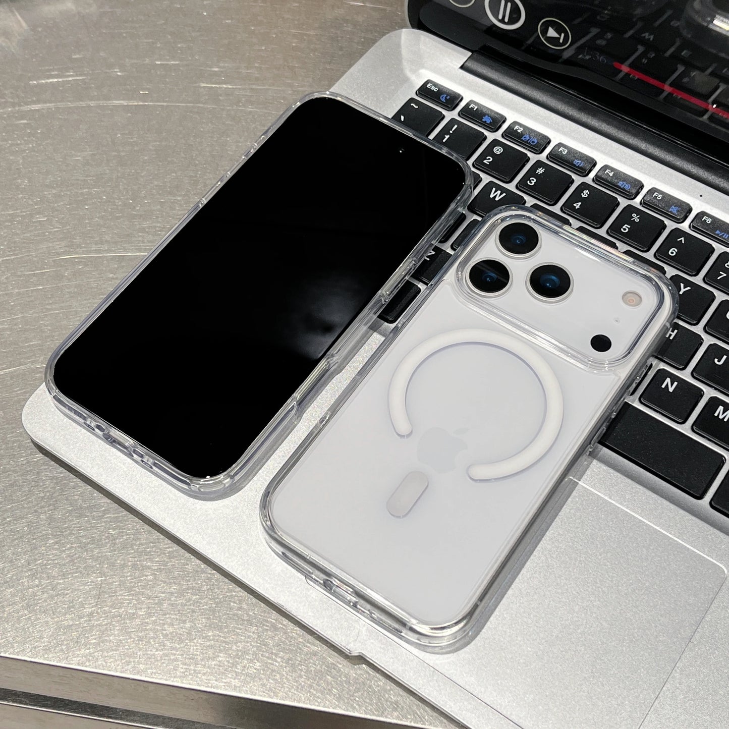 Shockproof Anti Yellow Crystal Acrylic Phone case For iPhone 17AIR 17 17 PRO 17 PRO MAX For Magsafe Strong Magnetic phone Case