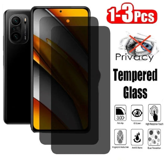 1-3Pcs Privacy Tempered Glass Screen Protector for OPPO Realme V3 4G V3 A55 A57 A58 A58X A77 A78 5G Anti-Spy