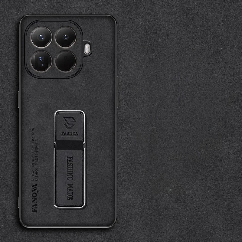 For Xiaomi 15T Pro 15 T Skinsheep Matte Leather Armor Phone Case for Xiaomi Mi 15Tpro Magnetic Holder Camera Protection Cover