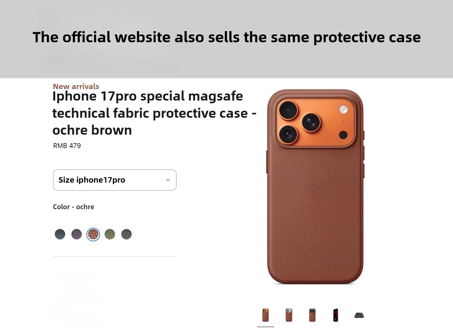 Official MagSafe Wireless Charging Case for iPhone 17Pro Max/17Pro  Magnetic Material,Full Protect Business Design Cover