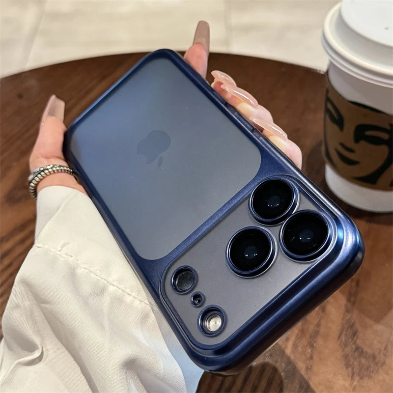 Luxury New Ultrathin UV Plating Matte Anti Slip 17 Pro Max Phone Case for iPhone 17 Lens Film Protect Translucent Hard PC Cover