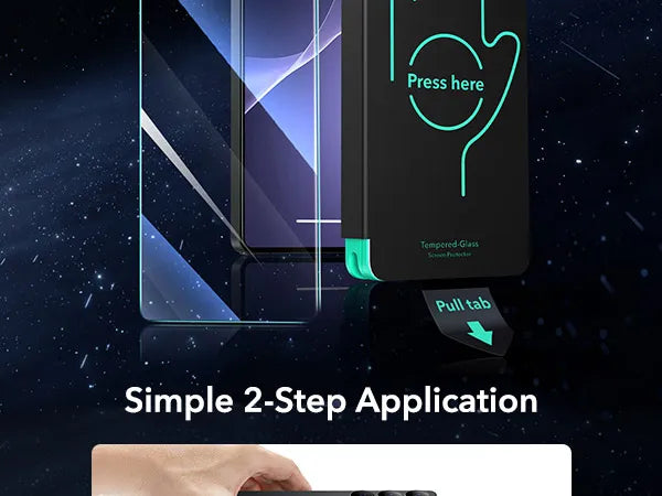 ESR for Samsung S25 Ultra Screen Protector 3pcs HD Tempered Glass Film with Easy Installation Frame for Galaxy S25 Ultra