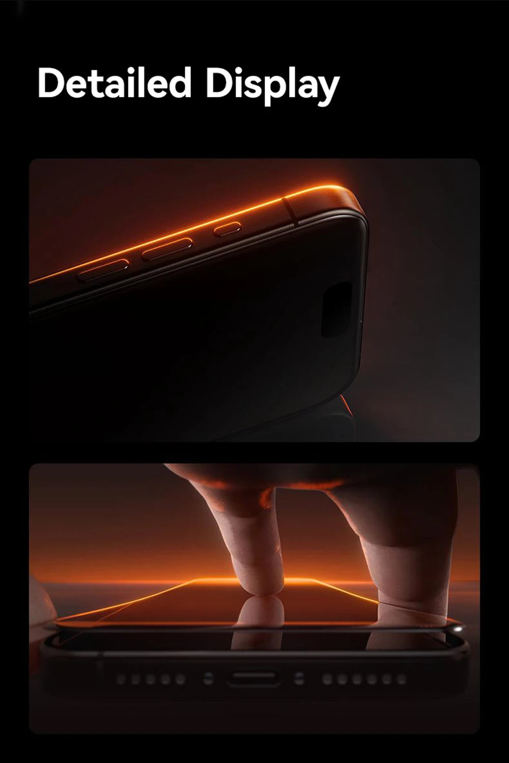 Joyroom 1/2/3pcs Tempered Glass For iPhone 16 15 14 13 12 11 Pro Max Screen Protector For iPhone 16 Full Screen Protective Glass