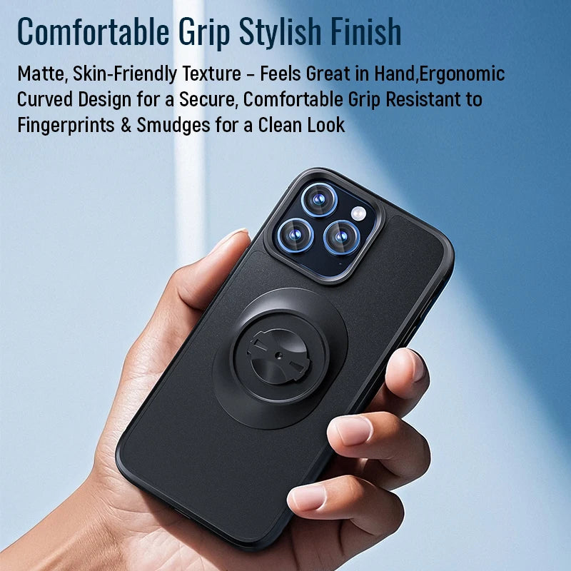 For Garmin Quick Mount Shockproof Case for iPhone 16 Pro Max,16 Pro,15,14,13,12- Anti-Drop Protective Cover