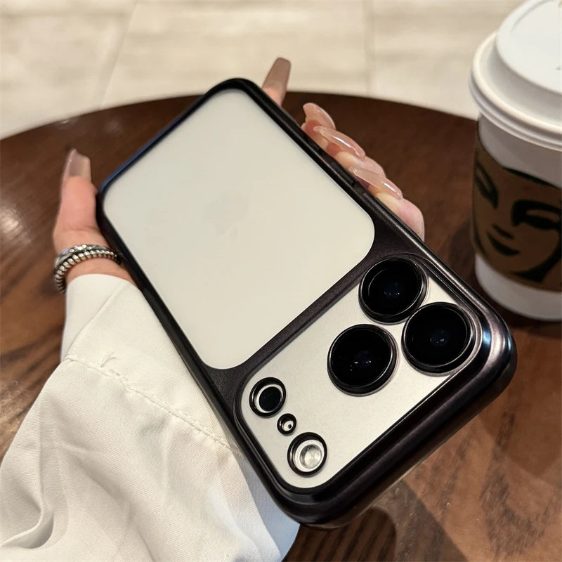 Luxury New Ultrathin UV Plating Matte Anti Slip 17 Pro Max Phone Case for iPhone 17 Lens Film Protect Translucent Hard PC Cover