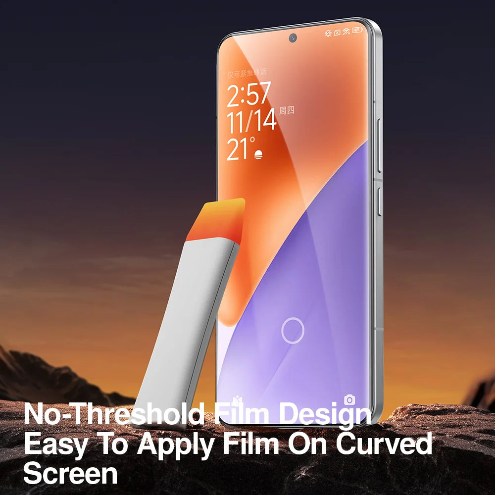 SmartDevil Heat sensitive Screen Protector For Xiaomi 15 15Pro Full Screen Soft Film For 15ultra 14 Pro Curved Screen