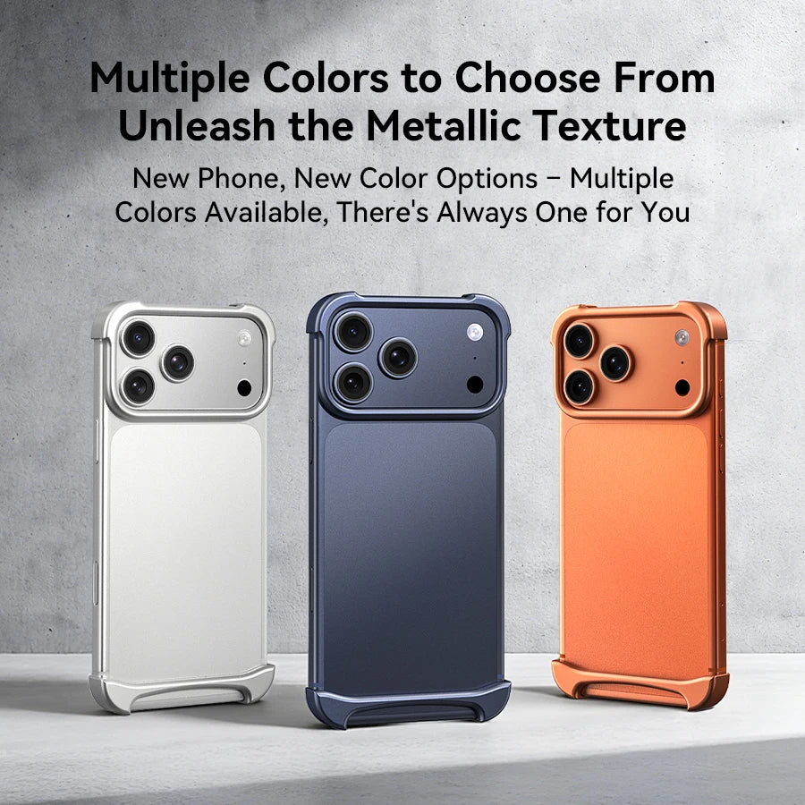 Arc Case Luxury Aluminum Metal Bumper Phone Pulse Case For IPhone 17 Pro Max 17 Air Pro Unique Design High-strength Phone Cover