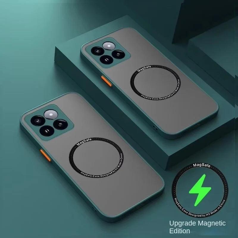 Luxury Magsafe Silicone Transparent Case for Oneplus one Plus 12 11 9 R RT 8 7 10 10T Pro Magnetic Wireless Charging Cover