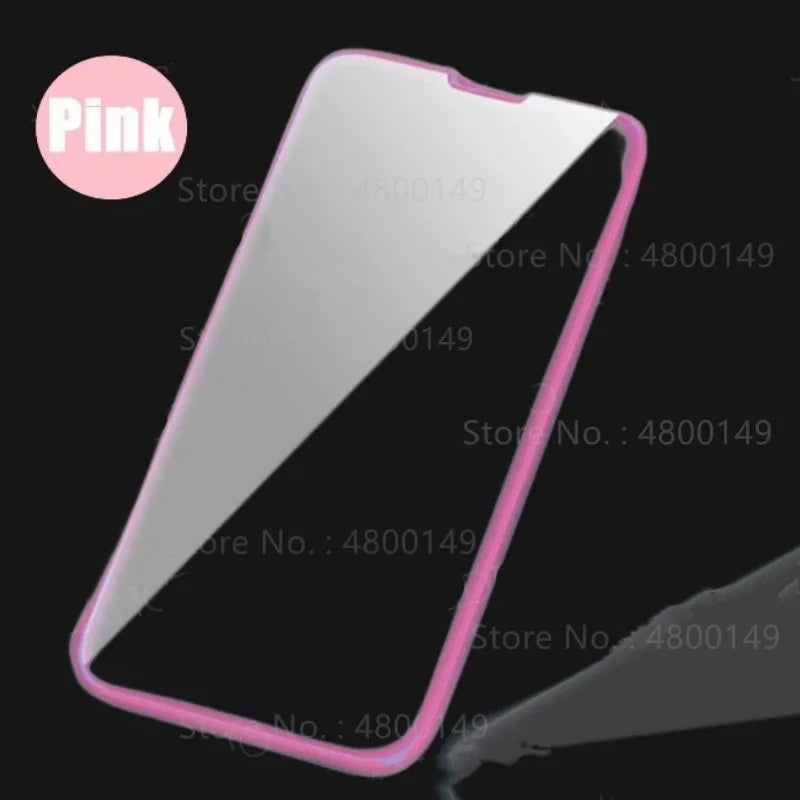 3PCS Night Light Luminous Screen Protector Used Phones for IPhone 12 11 13 14 15 16 Pro Max Plus Mini Case Tempered Glass Film