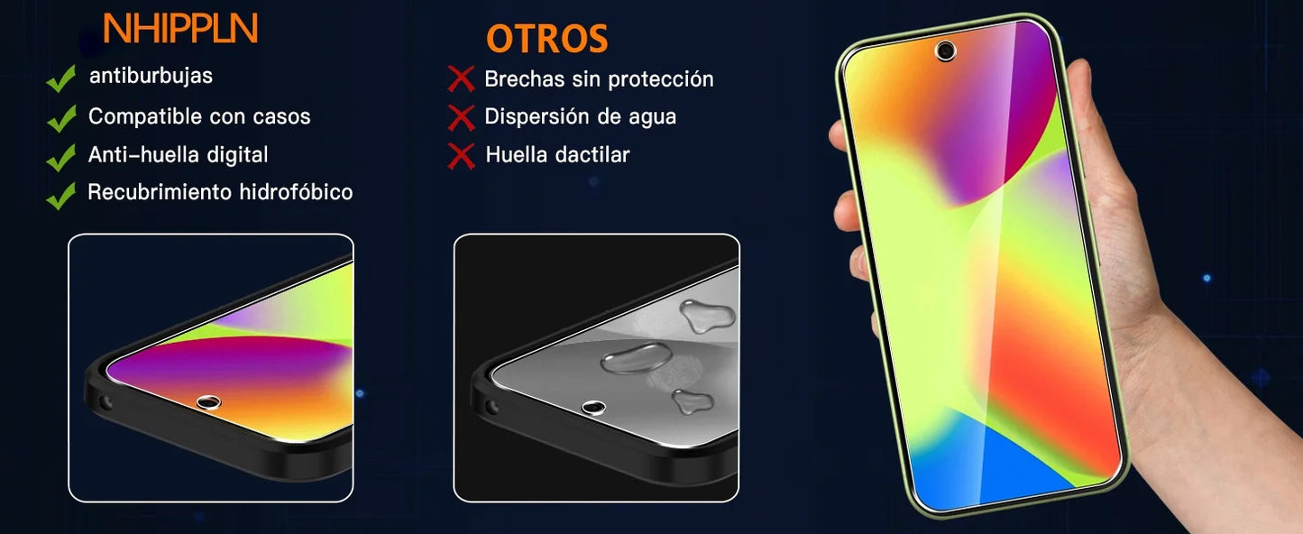 9H Screen Protector for Google Pixel 9 10 Pro XL Tempered Glass Pixel 10 Pro Phone Film Pixel 9 Pro XL Fingerprint Unlock Hd Glass