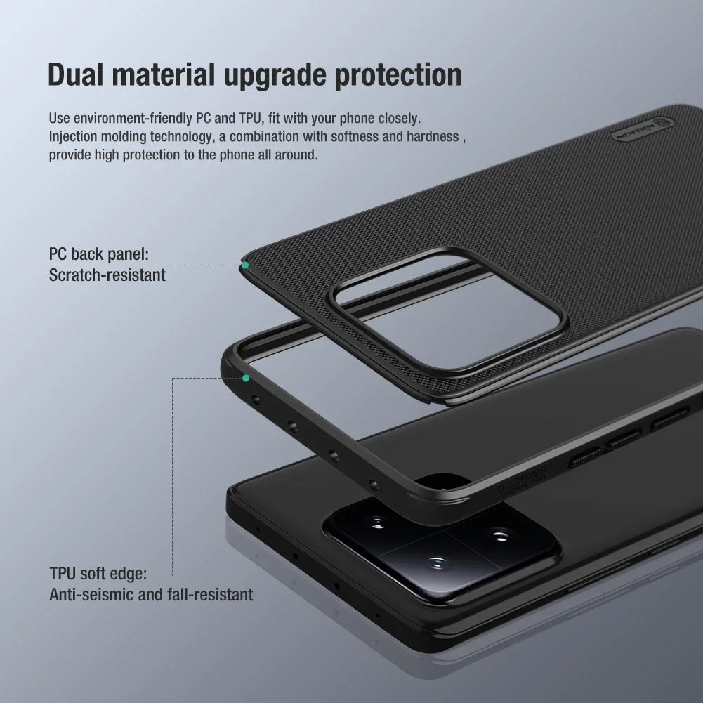 Nillkin for Xiaomi 13 Pro / 13,Frosted Shield Pro Phone Case PC+TPU Hard Protection Back Cover