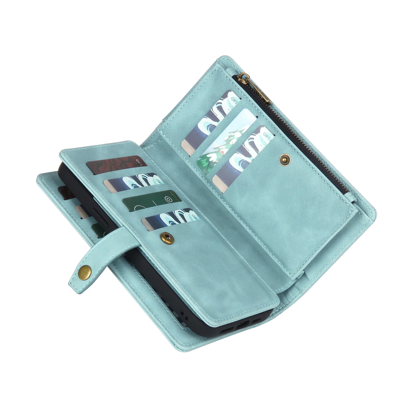 Detachable Magnetic Leather Case For Samsung Galaxy A73 A71 A54 A53 A52 A51 A34 A33 A15 A55 A35 Zipper Wallet Cards Holder Cover