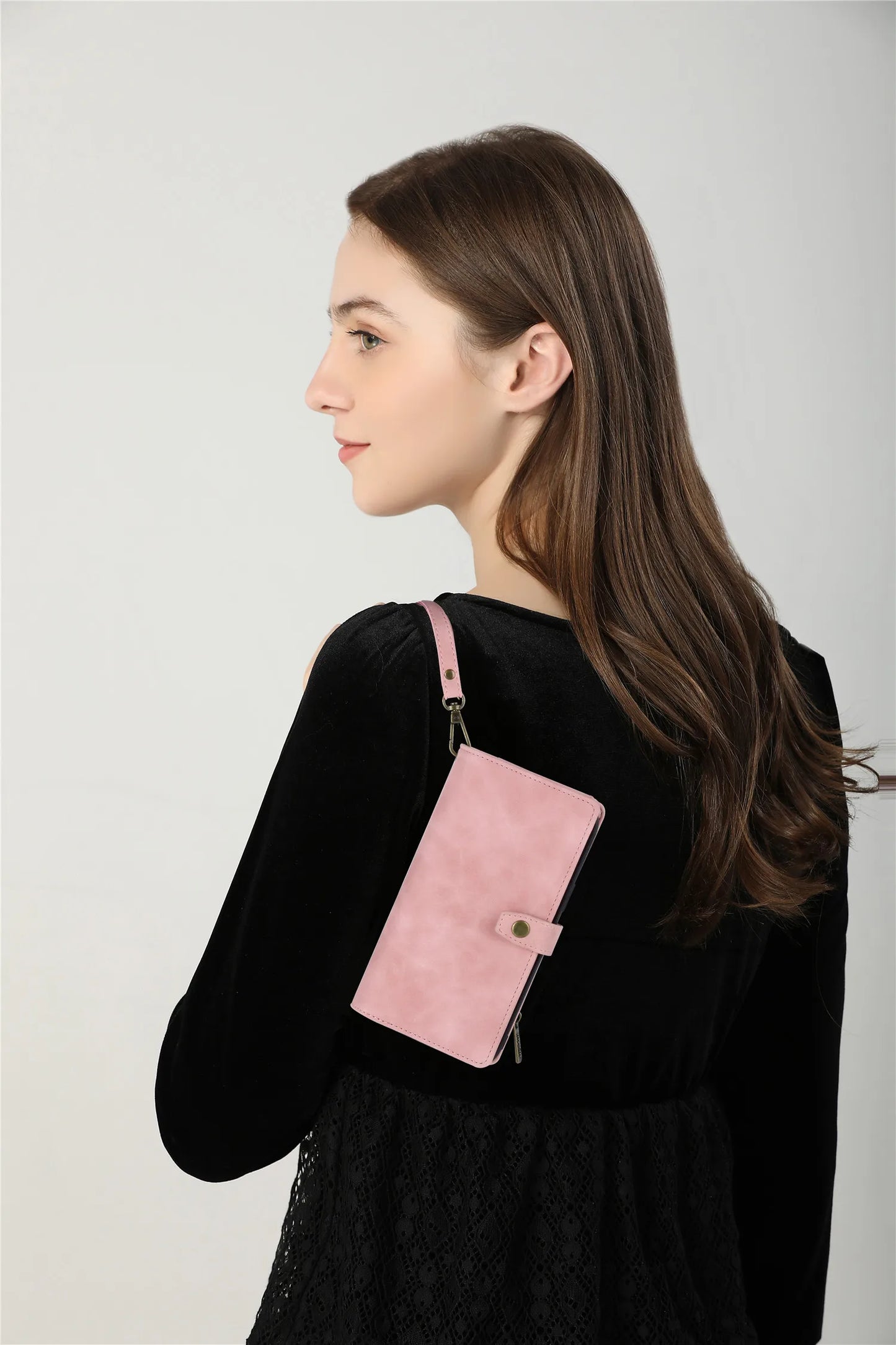 Detachable Magnetic Leather Case For Samsung Galaxy A73 A71 A54 A53 A52 A51 A34 A33 A15 A55 A35 Zipper Wallet Cards Holder Cover