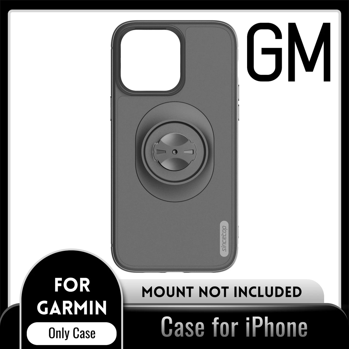For Garmin Quick Mount Shockproof Case for iPhone 16 Pro Max,16 Pro,15,14,13,12- Anti-Drop Protective Cover