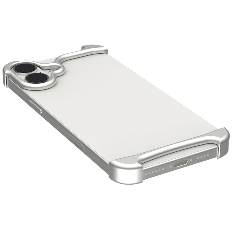 Arc Case Luxury Aluminum Metal Bumper Phone Pulse Case For IPhone13 14 15 16 17 Air Pro Max 16Pro Plus Lightweight Phone Cover
