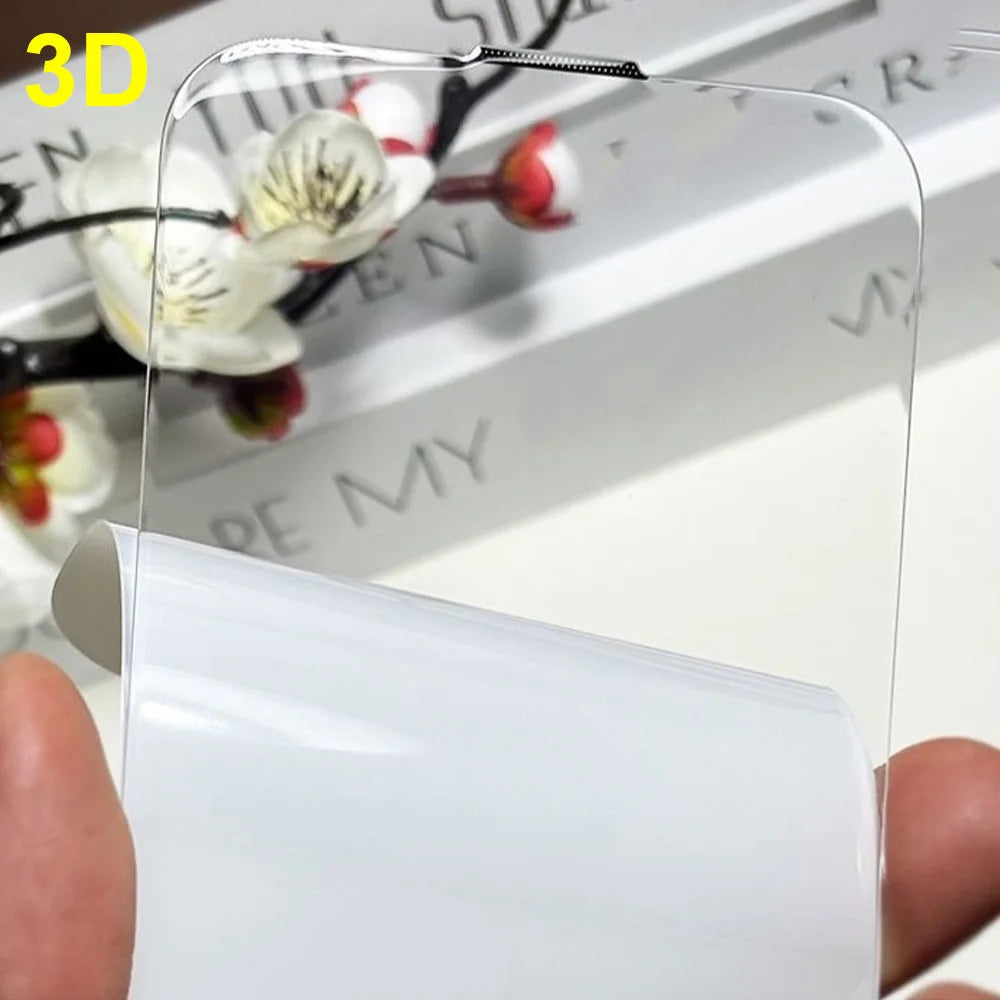 1-5PCS 3D Full Cover Tempered Glass For iPhone 17 Pro Max/17 Pro/17 Air 8K Ultra HD Screen Protector Premium Anti-scratch Film