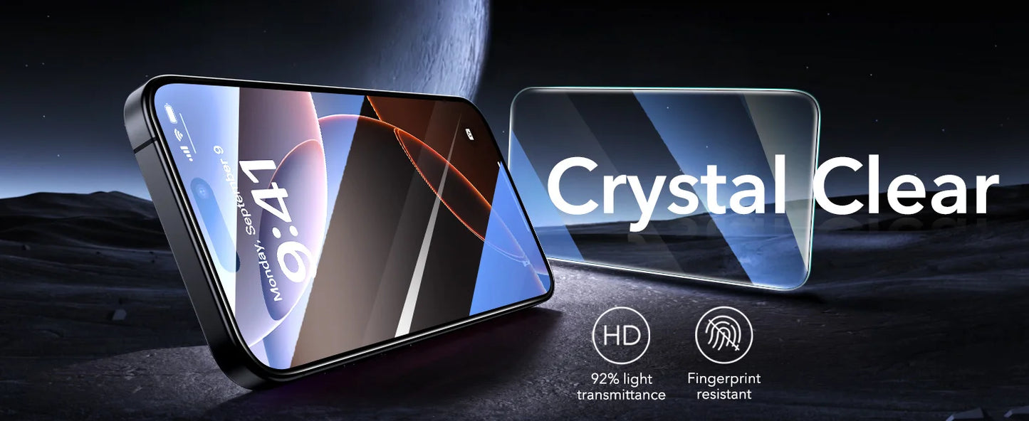 ESR for 3 Pack iPhone 17 Pro Max Screen Protector for iPhone 16/15/14/13 Armorite Tempered Glass Military Grade Film HD/Privacy