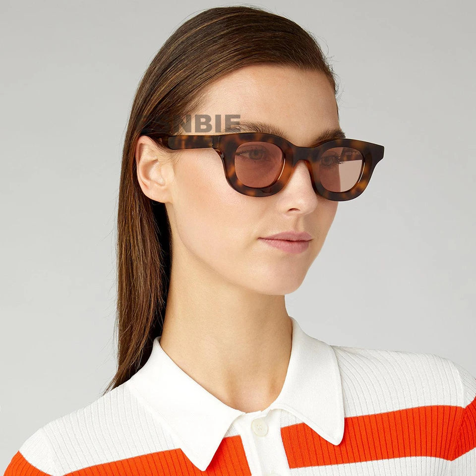 Rhud Designer Acetate Sunglasses Women Brand Designer Oversized Round Shades Thierry Hip Hop Style Men'S Shades No Brand Logo