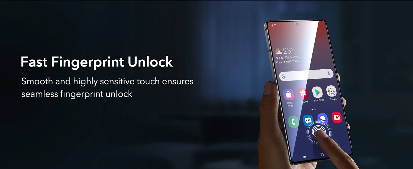 ESR for Samsung S25 Ultra Screen Protector 3pcs HD Tempered Glass Film with Easy Installation Frame for Galaxy S25 Ultra