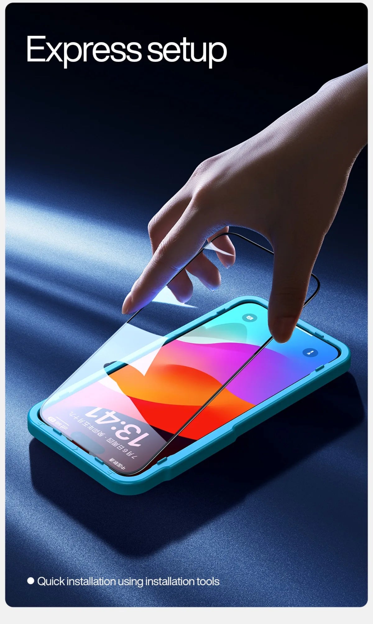 SmartDevil Full Cover Tempered Glass for iPhone 17 17Pro Max 16ProMax 16Pro Screen Protector for iPhone 15Pro HD Anti-blue Light