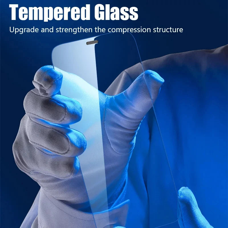 5Pcs Tempered Glass For iPhone 16 13 12 11 14 15 Pro Max Mini Screen Protector For IPhone 17 PRO XR X XS 8 Plus Protective Glass