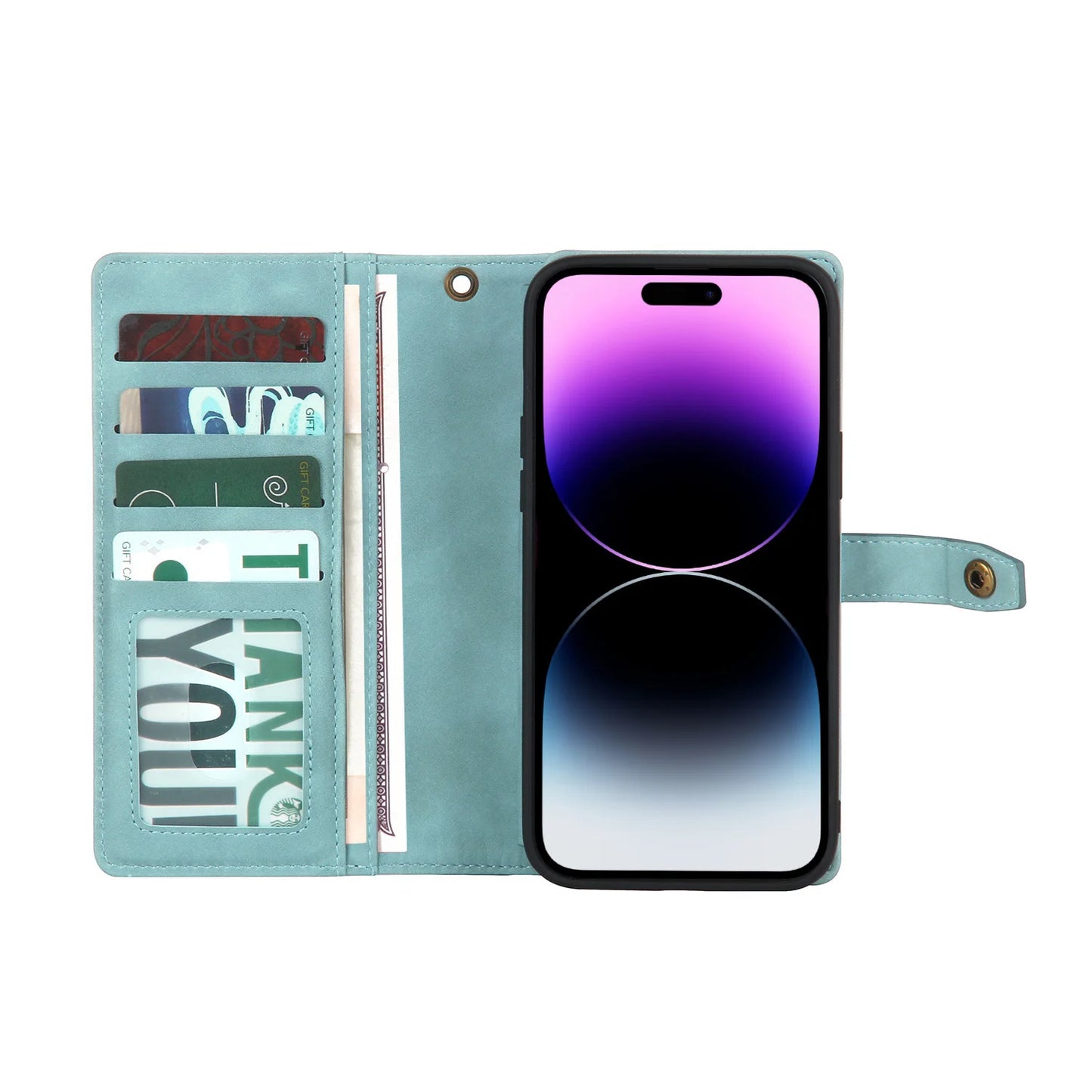 Detachable Magnetic Leather Case For Samsung Galaxy A73 A71 A54 A53 A52 A51 A34 A33 A15 A55 A35 Zipper Wallet Cards Holder Cover