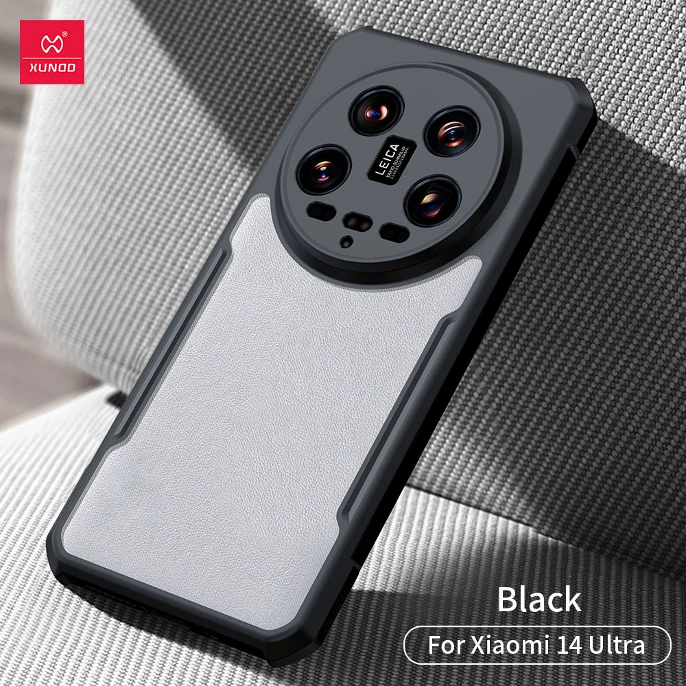 Xundd For Xiaomi 14 Ultra Case For Xiaomi Mi 14 Pro Phone Cases Transparent Back Cover Luxury Shockproof Bumper Protective Cases
