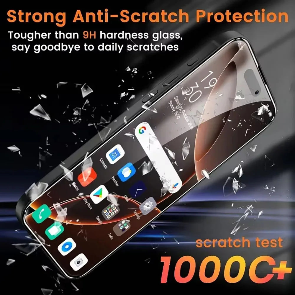 1-3PCS 8K Tempered Glass For iPhone 17 Pro Max 15 13 12 16 Pro Max 14Plus Air Oleophobic Coating 9H Full Cover Screen Protectors