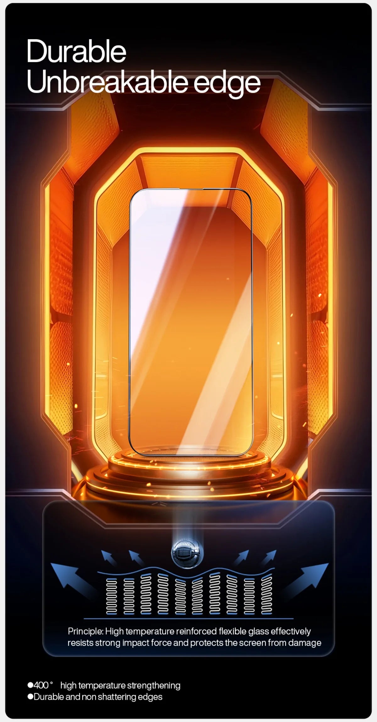 SmartDevil Full Cover Tempered Glass for iPhone 17 17Pro Max 16ProMax 16Pro Screen Protector for iPhone 15Pro HD Anti-blue Light